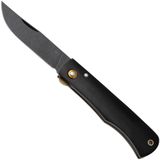 Böker Plus Rusticus All Black 01BP0040, Blackwashed 420 Stainless Steel, Ebony Wood zakmes