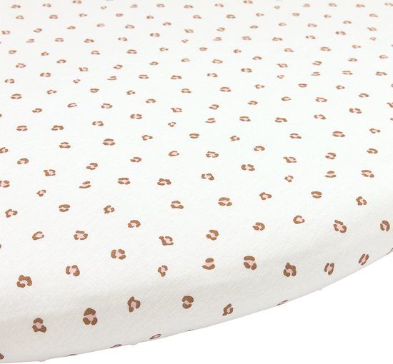 Meyco Baby Mini Panther Hoeslaken Boxmatras Rond - Soft Pink - 90/95cm