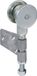 Henderson Hangrol - deurdikte 45-55 mm - staal - voor houten vouwdeuren - max 70 KG - eindhangrol