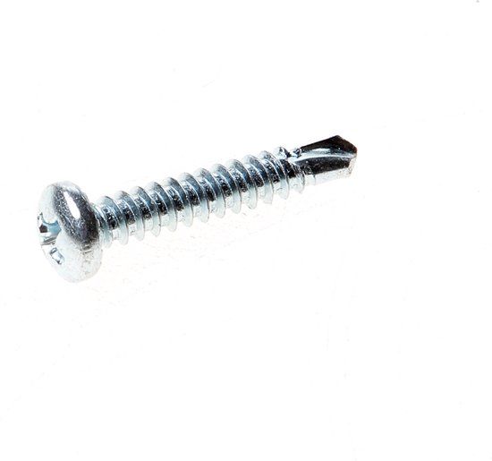 Kelfort Schroef zelfborend cilinderkop pozidriv verzinkt 4.8 x 25mm - 200 stuks