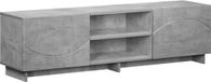 vidaXL Tv-meubel 140 x 34,5 x 40 cm Betongrijs Bewerkt hout