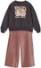 Vertbaudet Set meisje sweater en broek antraciet