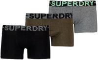 Superdry M3110475a Trunk Boxers 3 Pack Zwart/Kaki/Grijs S