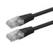 Roline Cat.6 (Class E) Patch Cable, UTP, PoE, Zwart, 1 m
