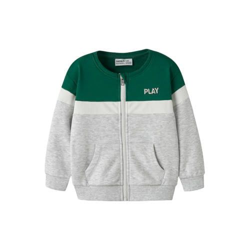 NAME IT MINI sweatvest - grijs