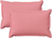 vidaXL - Kussensloop - 2 pcs - Houten - Roze - 40 x 60 cm - Faux Linnen