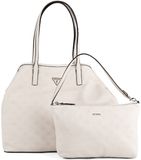 GUESS shopper Victtoria 2 in 1 Tote Stone Logo crème