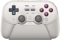 8BitDo Pro 3 Bluetooth Controller - Draadloze Gamepad - Nintendo Switch / Switch 2 / PC / Mac / Android / iOS - Bluetooth & 2.4 GHz & USB - Zilver
