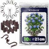 KADAX Plantenklem fi6 bruin set van 10 stuks