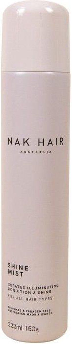 NAK Styling Shine Mist Spray Alle Haartypen 222ml