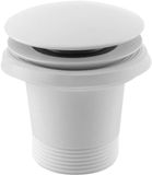 Polysan Badafvoerset voor baden zonder overloop, Click-Clack, mat wit 71704W