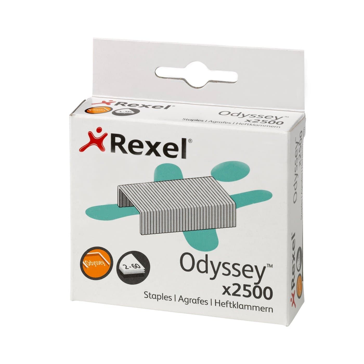 Rexel Odyssey Heavy Duty Nietjes (2500) - Zilver