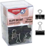 office products PBS Connect Polska Sp. z o.o. Kantoorartikelen Zwarte Documentclips 19mm (30 stuks)