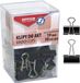 office products PBS Connect Polska Sp. z o.o. Kantoorartikelen Zwarte Documentclips 19mm (30 stuks)