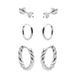 KARMA Jewelry sterling zilveren oorbellen Teddy (set van 3)