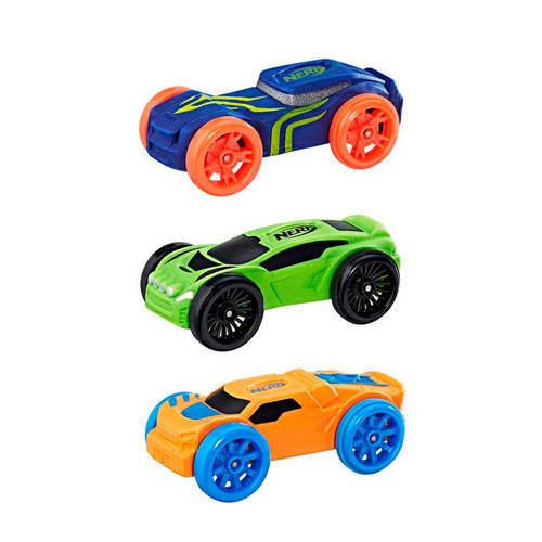 NERF Schuimautos 3 stuks blauw