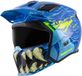 Bogotto Radic Bestia 22.06 Zwart Blauw Geel Jethelm - Helm