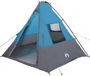 vidaXL Tipi Tent 6-persoons Waterdicht Blauw Taft