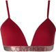 Calvin Klein Soutien-gorge triangle légèrement rembourré Rouge S Femme