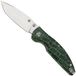 QSP Knife Turtle Punk QS158-C1 Stonewashed 14C28N Black Green G10
