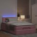 Prolenta Maison Exclusive - Ottomaans bedframe met matras, roze, 120x200 cm, fluweel