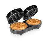Tristar Dubbele Mini Wafelijzer, 2 Wafels per Bereiding, 1100 W Vermogen, Aluminium Antiaanbakplaten, Compact Ontwerp, WF-2115