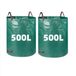 Unyqoos® Sacs pliables pour déchets de jardin de grande capacité avec poignées pour une utilisation facile