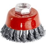 Brosse métallique coupée de 65 mm torsadée
