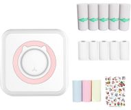 OEM Draagbare mini-fotoprint, 13 rollen, compatibel met iOS/Android, roze