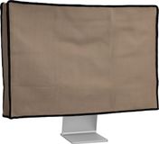 kwmobile stoffen beschermhoes voor monitor - geschikt voor 24-26" Monitor - Afdekhoes van neopreen - In beige