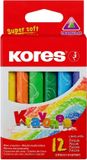 Kores Waskrijt - 12 kleuren - JUMBO driehoekige vorm