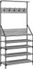 vidaXL Kledingrek met schoenenrek 90x34x184 cm grijs sonoma eikenkleur