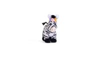 Trudi SW Col Zebra met bloemen, lente pluche met bloem, Spring Collection, pluche dier voor Pasen, 4 x 10 x 7 cm, maat XXS, Sweet Collection, model 51382