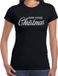Bellatio Decorations Shoppartners Bv Foute Kerst t-shirt - Merry Fucking Christmas - zilver / glitter - zwart - dames - kerstkleding / kerst outfit S