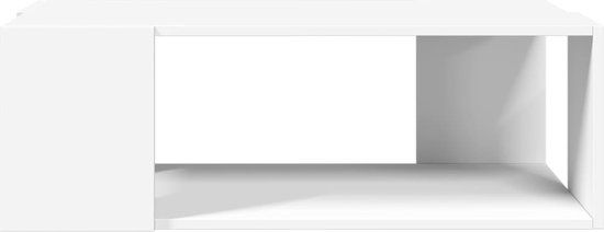 vidaXL Salontafel - 89,5x48x30 cm - Hout - Wit - Modern