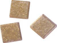 Rayher Hobby Acryl glitter mozaiek goud 1 cm