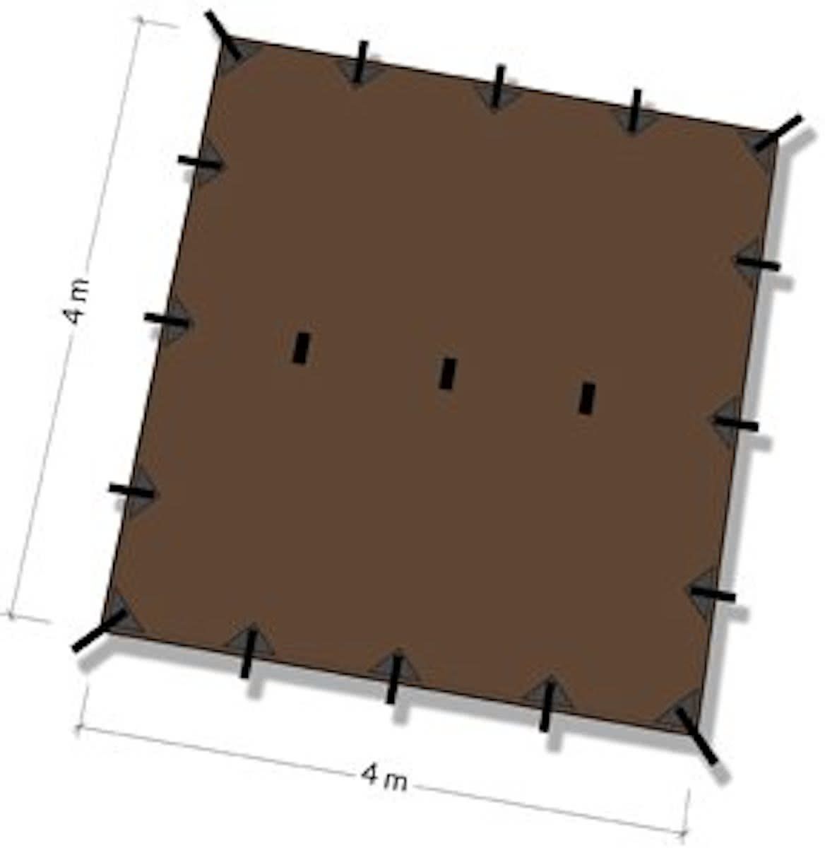 DD Hammocks Tarp 4x4 – Coyote Brown