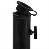 vidaXL Parasolvoet 44x44x31 cm gietijzer groen