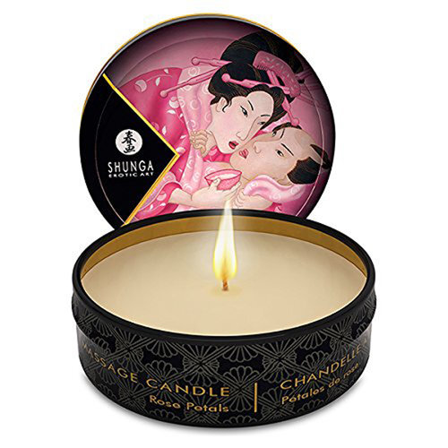 Shunga Massagekaars Rose Petals/Aphrodisia 30ML