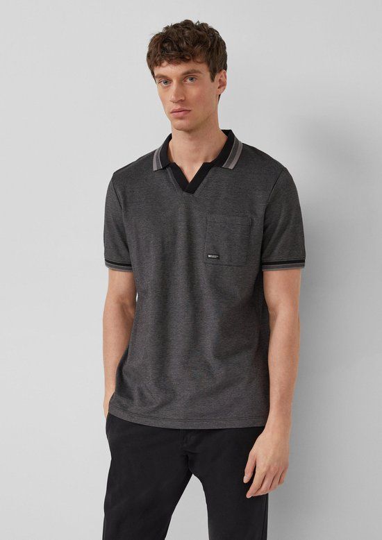 s.Oliver Polo-Shirt M Zwart