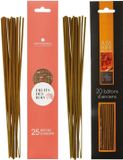 Atmosphera Wierook stokjes - set van 2 geuren - Amber en Bosvruchten - 25 cm - Ontspanning