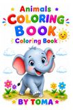 Copy the Colors ! Cute Animals Coloring Book for Kids ages 3–8: Color-by-Example with 80+ Cute Animals, Fun Characters & Easy Designs