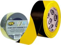 HPX Zelfklevende hoogwaardige markeringstape - geel/zwart 48mm x 33m