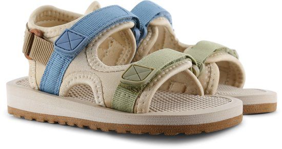 Shoesme Beige Lichtgewicht Sandaal - Sandalen Kind - Jongens - Beige Blue Green - Spandex - Maat 29