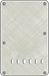 Boston BP-413-PWW back plate, string spacing 11,2mm, 4 ply, standard Stallion, 86x138mm, pearl white webbing