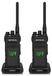 Talkie-walkie numérique - Longue portée - Étanche IP67 - 2800 mAh - Noir - Lot de 2 pièces