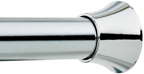 Amazon Basics Douchegordijnstang - Uittrekbaar - 137-229 cm - Chroom