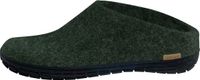 Glerups Unisex Pantoffels met Rubberen Zool - Forest Groen