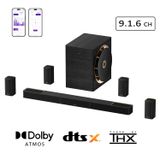 ULTIMEA Skywave X100 Soundbar mit 10'' Subwoofer, Dolby Atmos, DTS:X, 1500 W, Surround-Sound-System für Heimkino und TV, 8K HDR-Passthrough