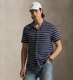Polo Ralph Lauren Gebreid overhemd en pointelle met marinestrepen (M)